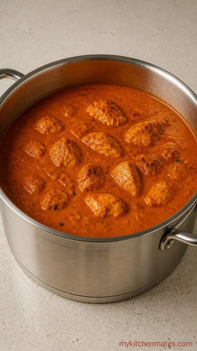 30-Minute Creamy Butter Chicken Soup Step 4: Simmer the Soup