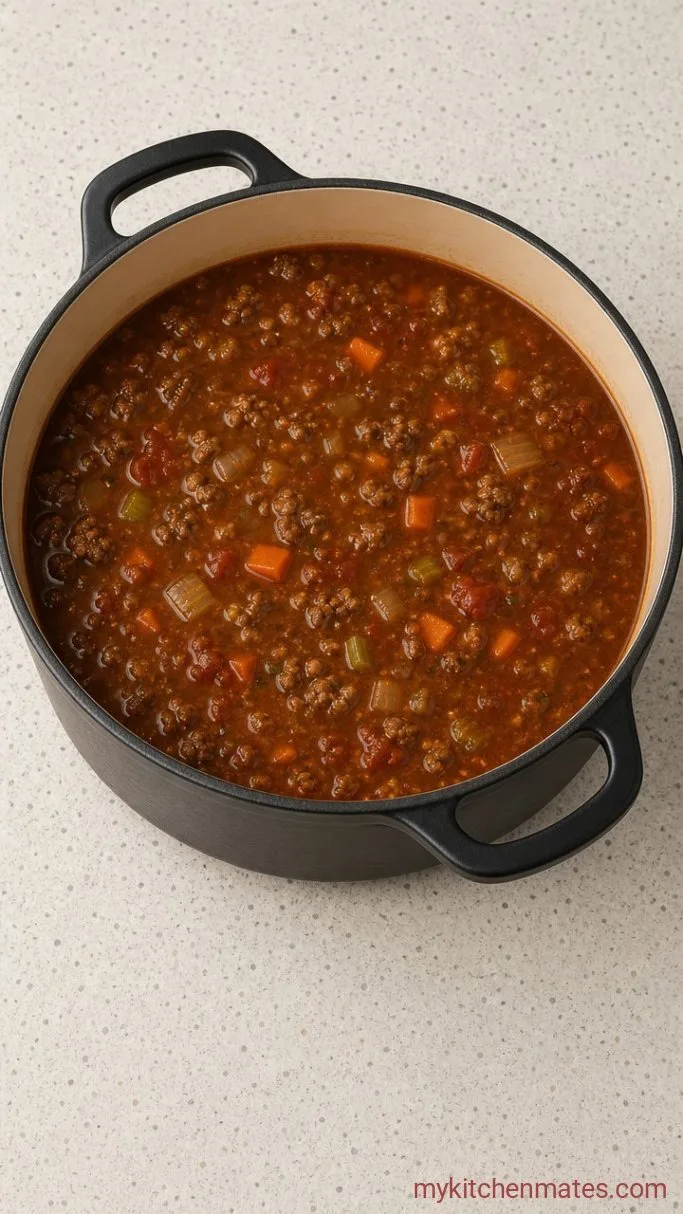 Hearty 30-Minute Low Carb Taco Soup Step 4: Simmer the Soup