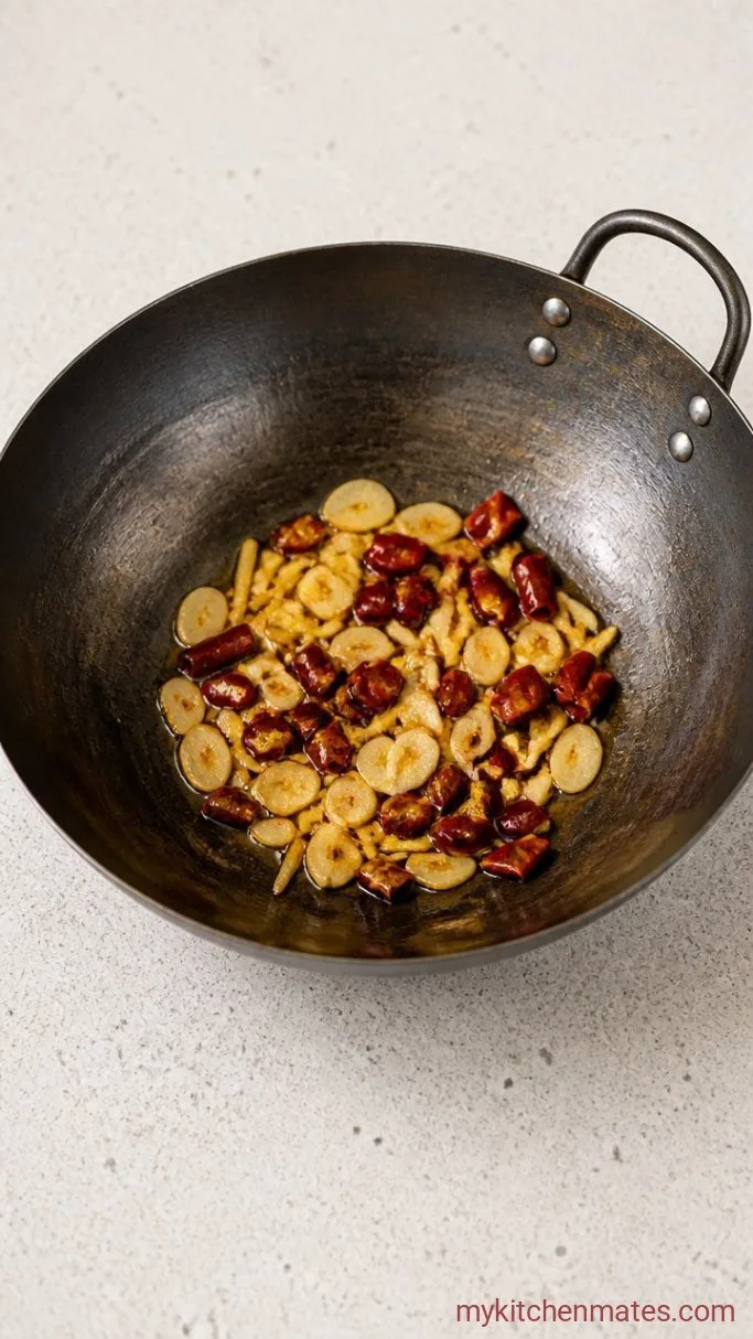 Step 4: Sizzle the Aromatics