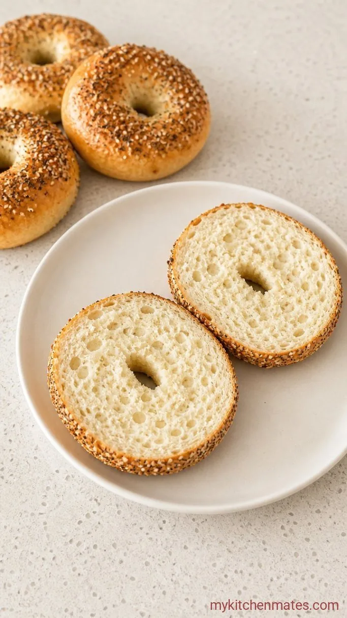 2-Ingredient Air Fryer Cottage Cheese Bagels Step 4: Slice and Enjoy