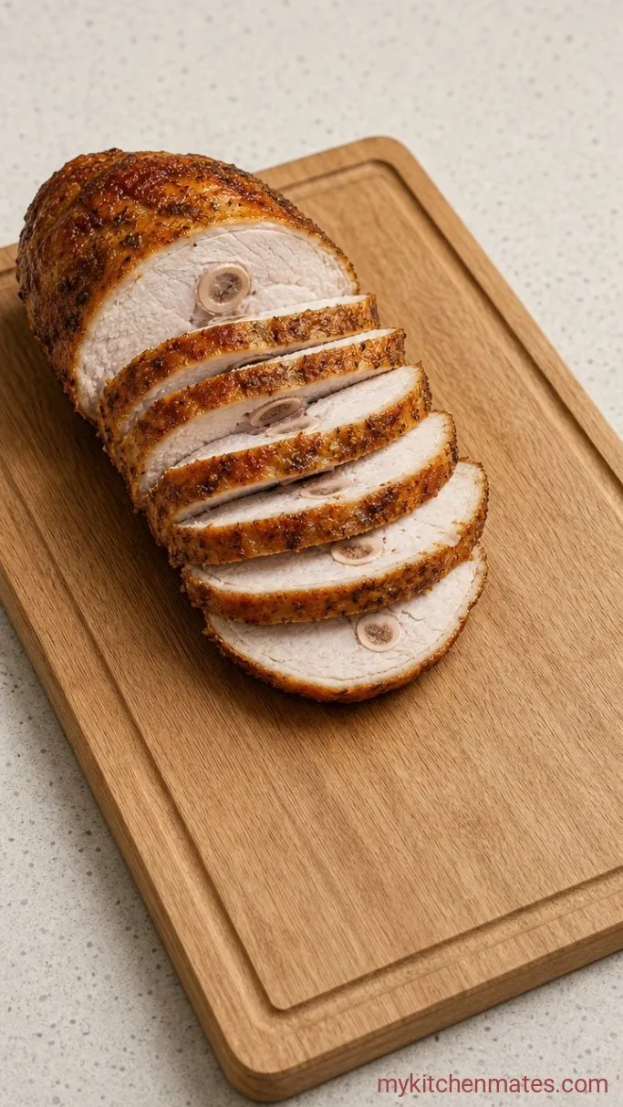 60-Minute Juicy Air Fryer Turkey Breast Step 4: Slice and Serve the Turkey Breast