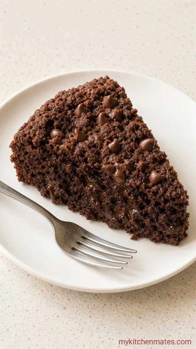 4-Ingredient Chocolate Dump Cake Step 4: Slice and Serve Warm