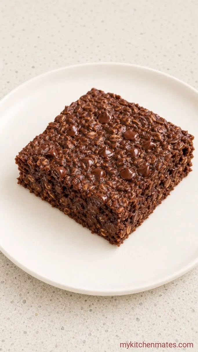 Chocolate Baked Oatmeal (It Tastes Like a Brownie for Breakfast) Step 4: Slice and Serve Warm