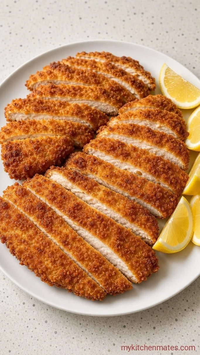Quick and Crispy Breaded Chicken Breast Step 4: Slice and Serve