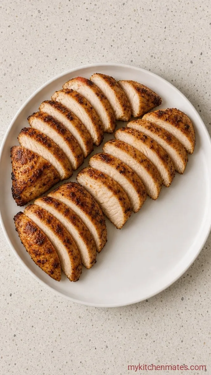 Greek Yogurt Chicken Marinade Step 4: Slice and Serve