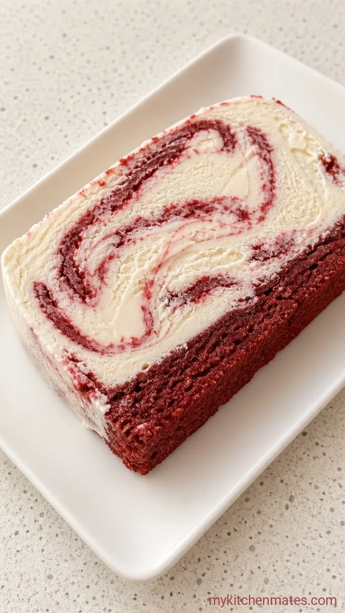 No-Bake Red Velvet Ice Cream Cake Step 4: Slice and Serve