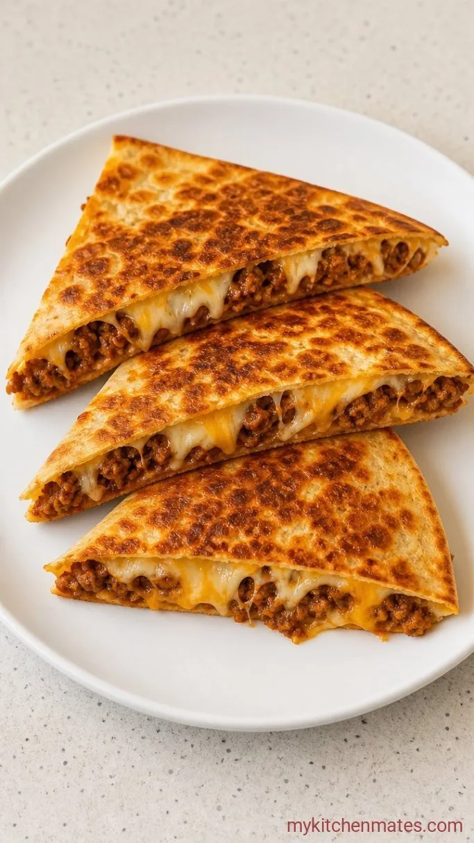 20-Minute Ground Turkey Quesadillas Step 4: Slice and Serve