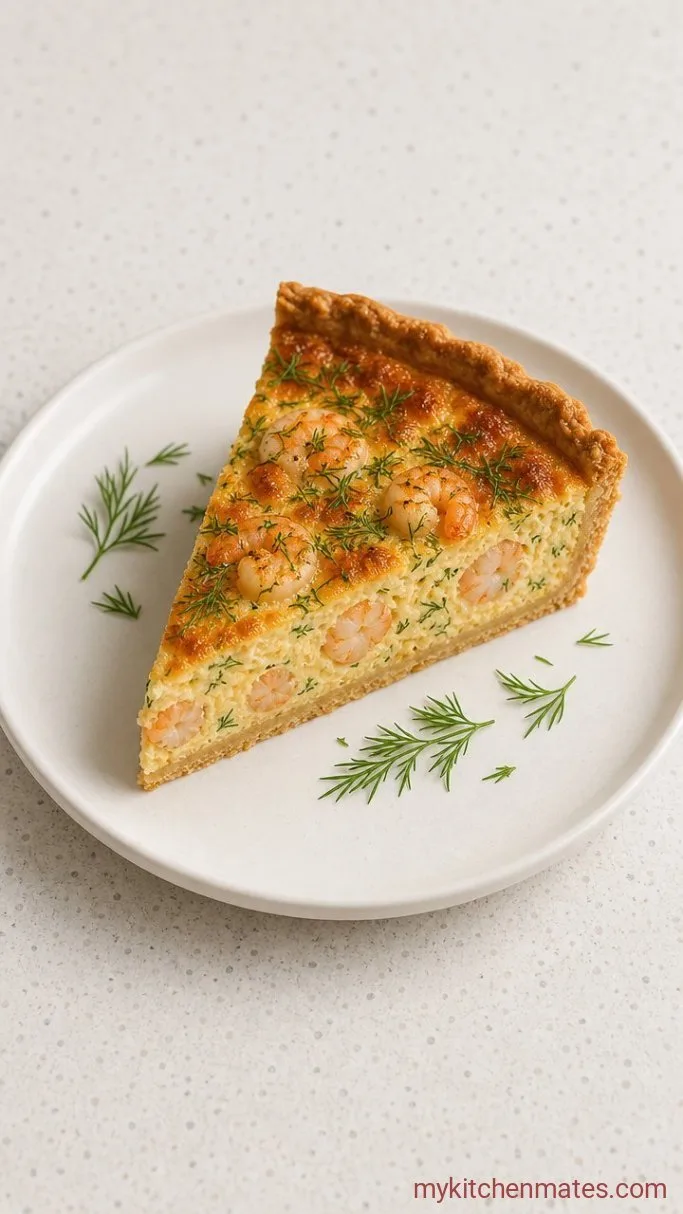 Easy Shrimp Quiche with a Flaky Crust Step 4: Slice and Serve
