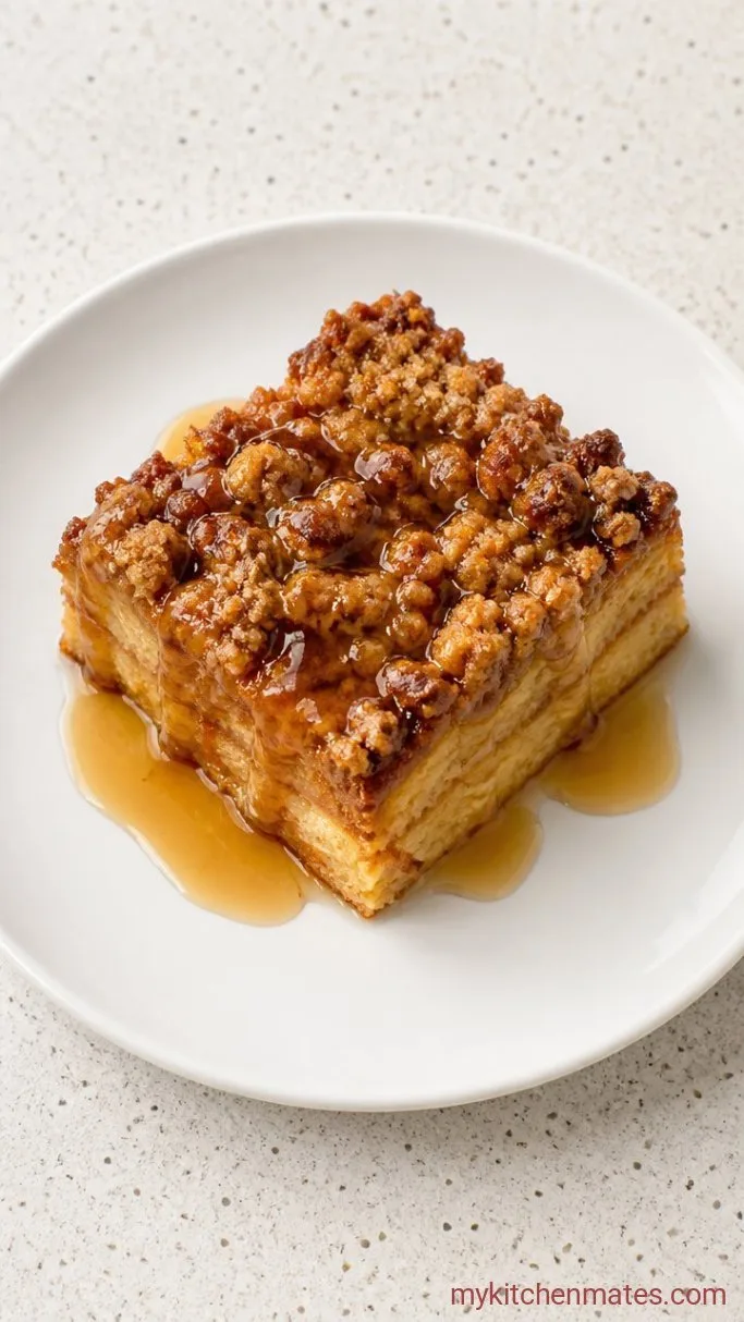 Overnight Dairy Free French Toast Casserole Step 4: Slice and Serve