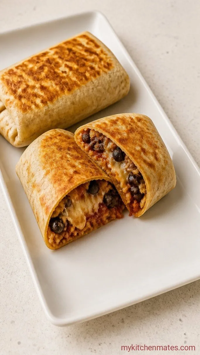 Crispy Sheet Pan Burritos (Oven-Baked, No Frying) Step 4: Slice and Serve