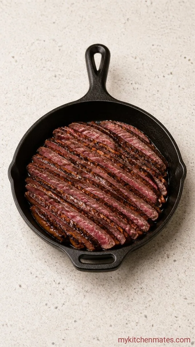 5-Minute Garlic Lime Skirt Steak Marinade Step 4: Slice and Serve