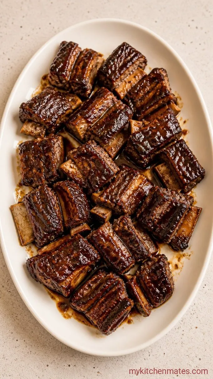 Korean Short Ribs Marinade for Tender, Caramelized Galbi Step 4: Slice and Serve