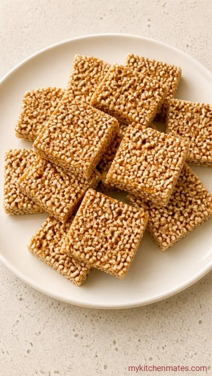 Crunchy 5-Ingredient Puffed Quinoa Bars Step 4: Slice and Serve