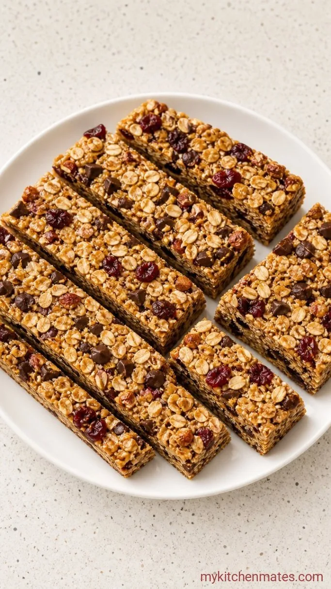 No-Bake Vegan Granola Bars (Chewy & Easy) Step 4: Slice the Bars