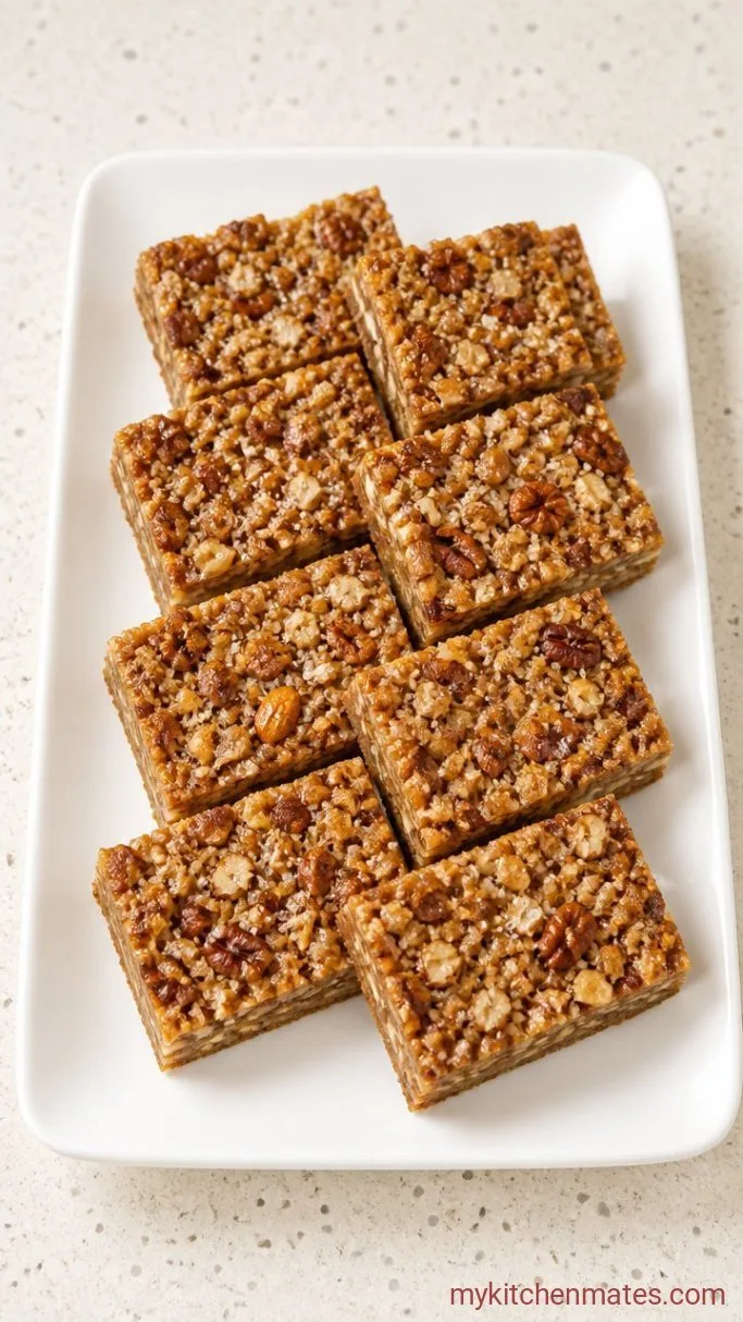5-Ingredient No-Bake Keto Granola Bars Step 4: Slice the Bars