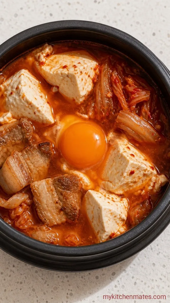 Step 4: Slide in the Tofu and Egg