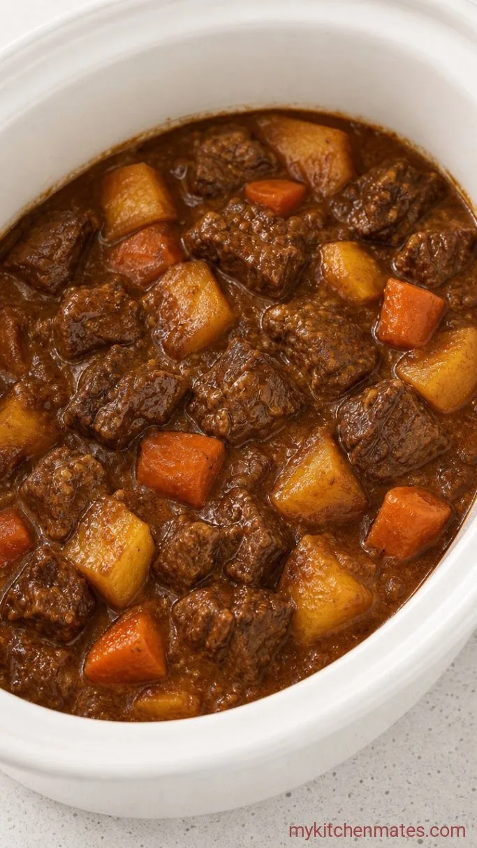 Rich and Tender Slow Cooker Beef Curry Step 4: Slow Cook Until Tender
