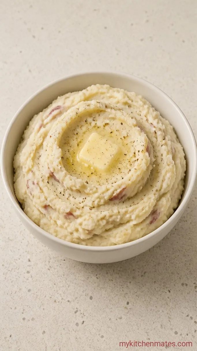 Skin-On Garlic Mashed Red Potatoes Step 4: Spoon and Serve