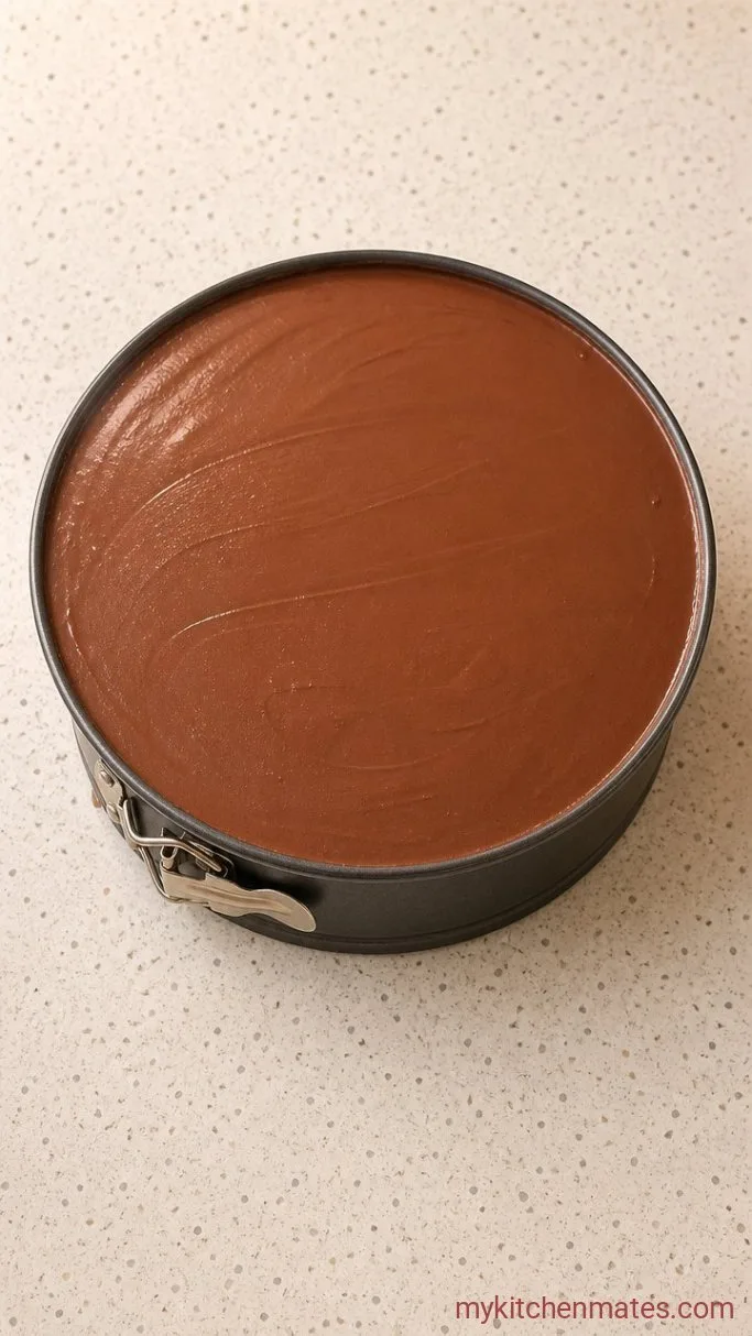 Step 4: Spoon and Smooth the Chocolate Ice Cream