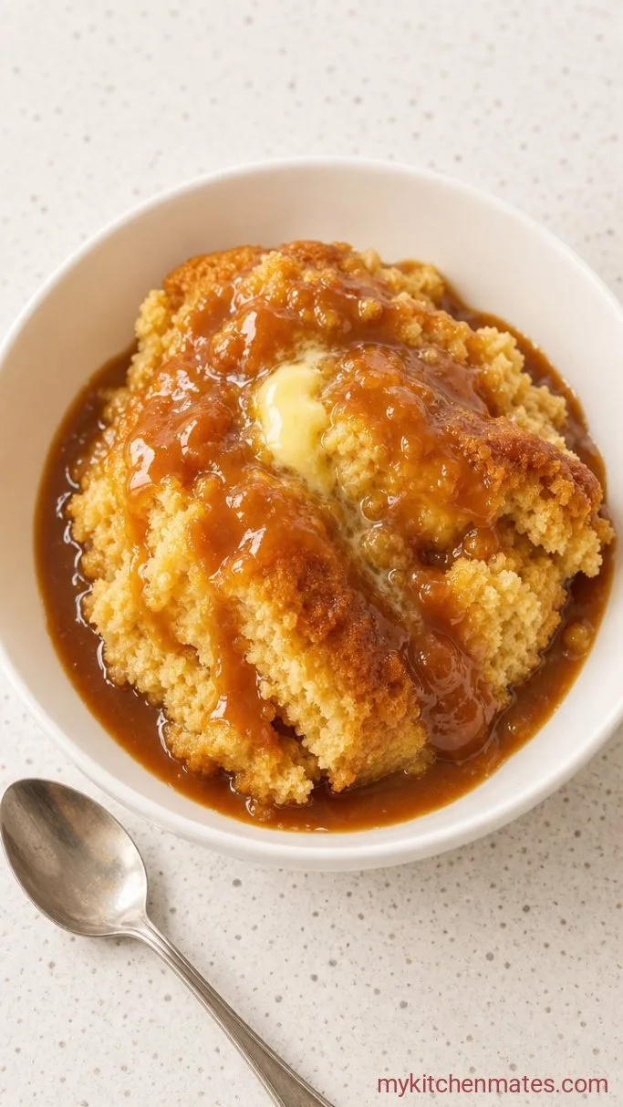 Self-Saucing Caramel Pudding Cake Step 4: Spoon Into Bowls and Serve Warm