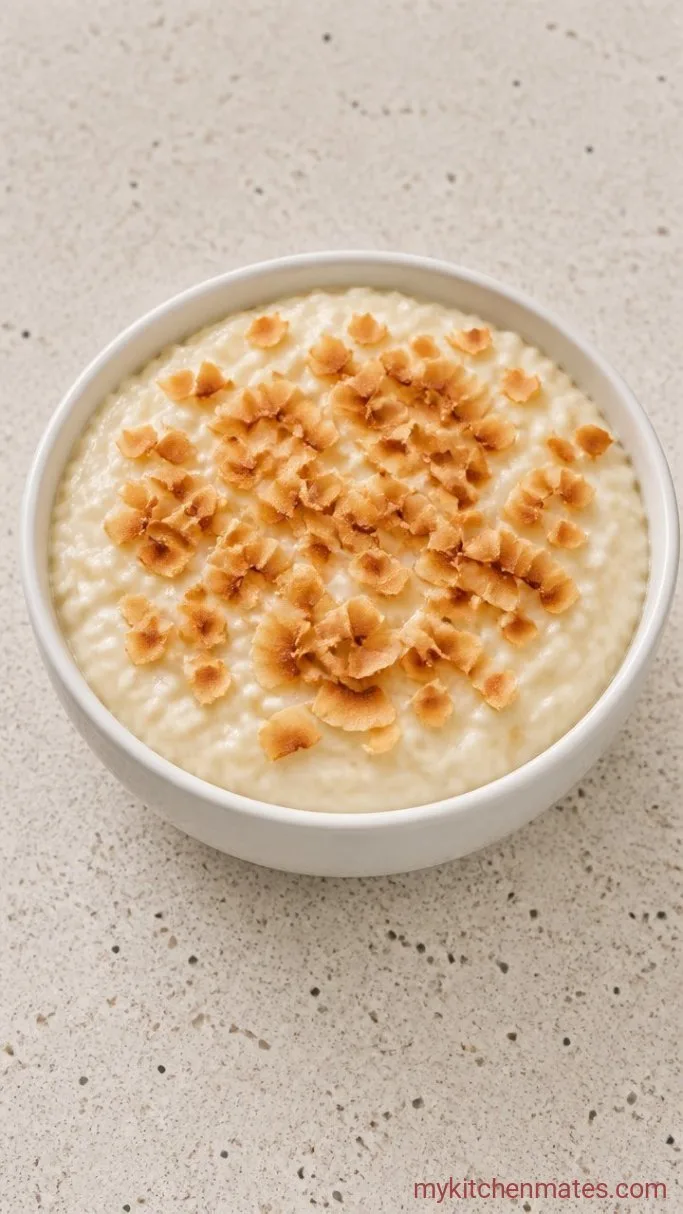 Creamy Dairy-Free Coconut Rice Pudding Step 4: Spoon into Bowls and Top