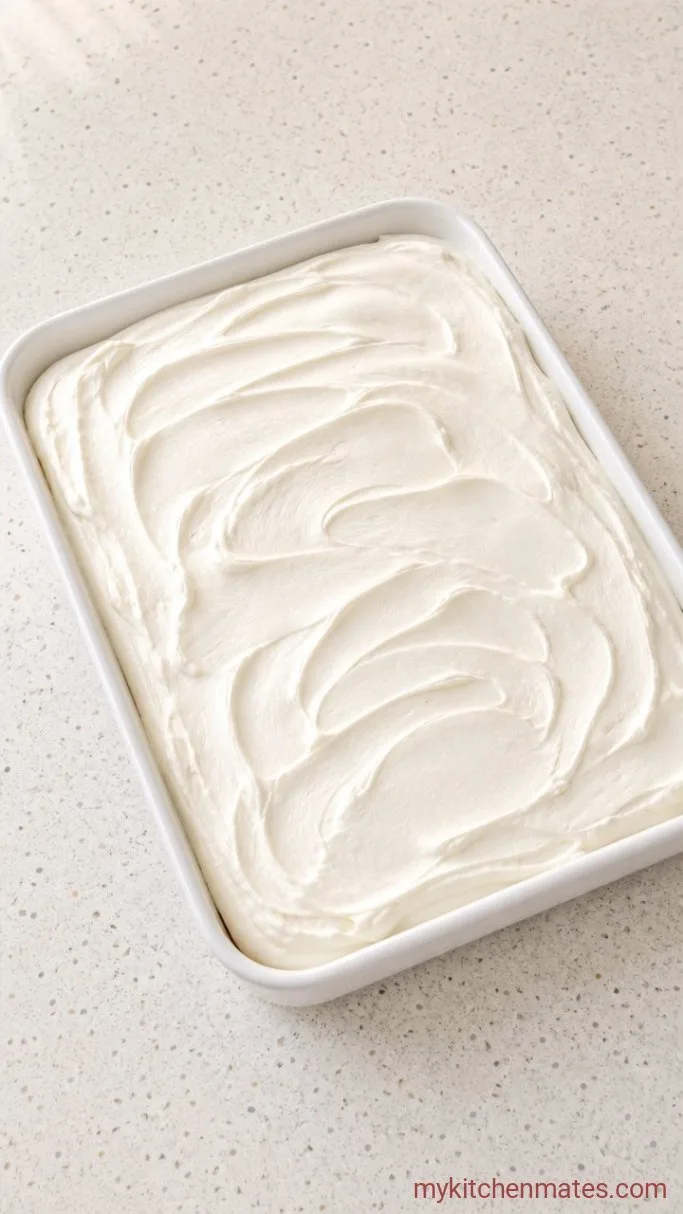 Step 4: Spread the Whipped Cream