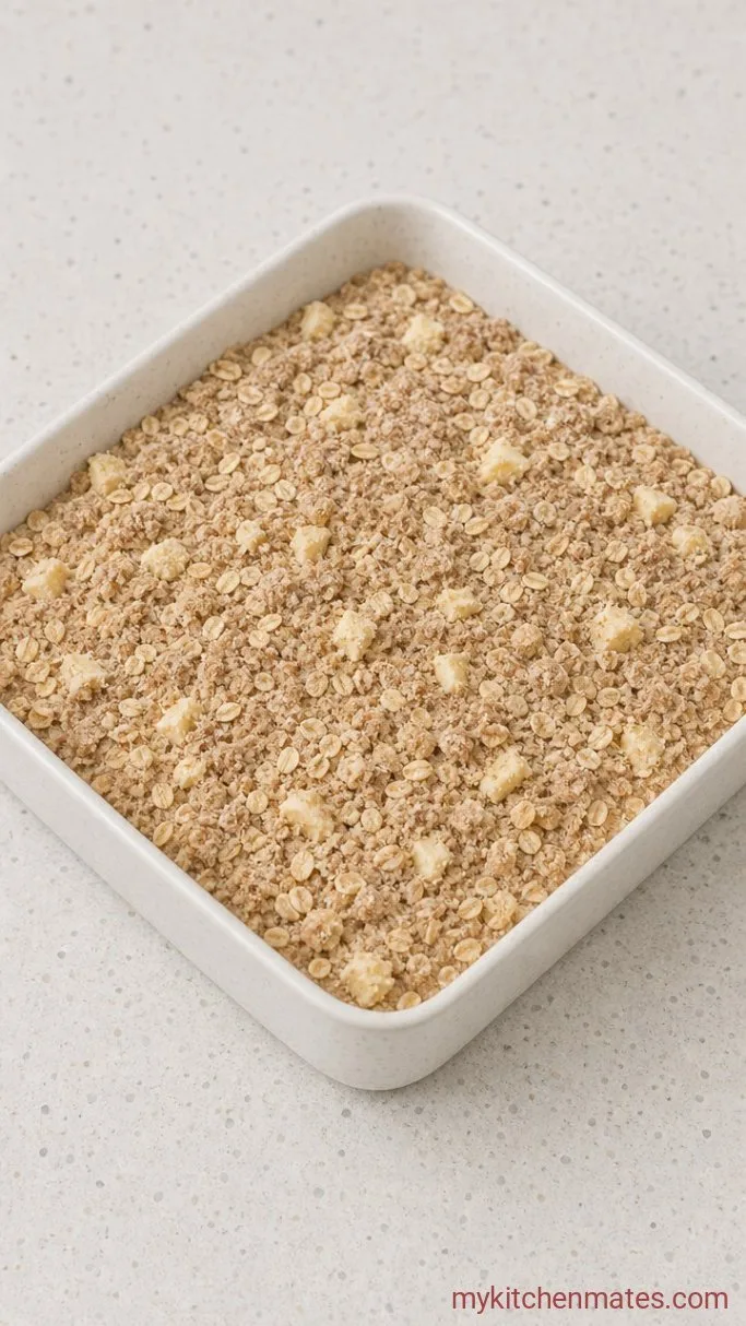 Apple Pie Baked Oatmeal with Cinnamon Streusel Step 4: Sprinkle Over the Streusel