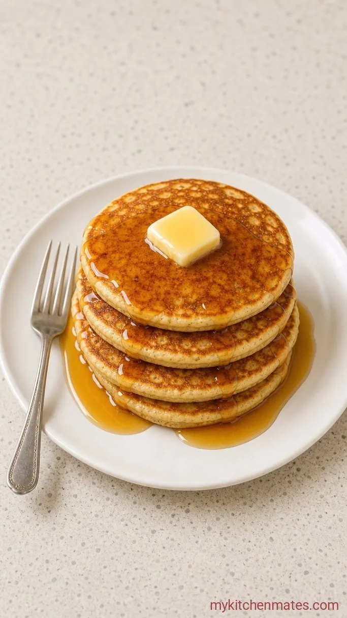 Step 4: Stack and Serve with Maple Syrup