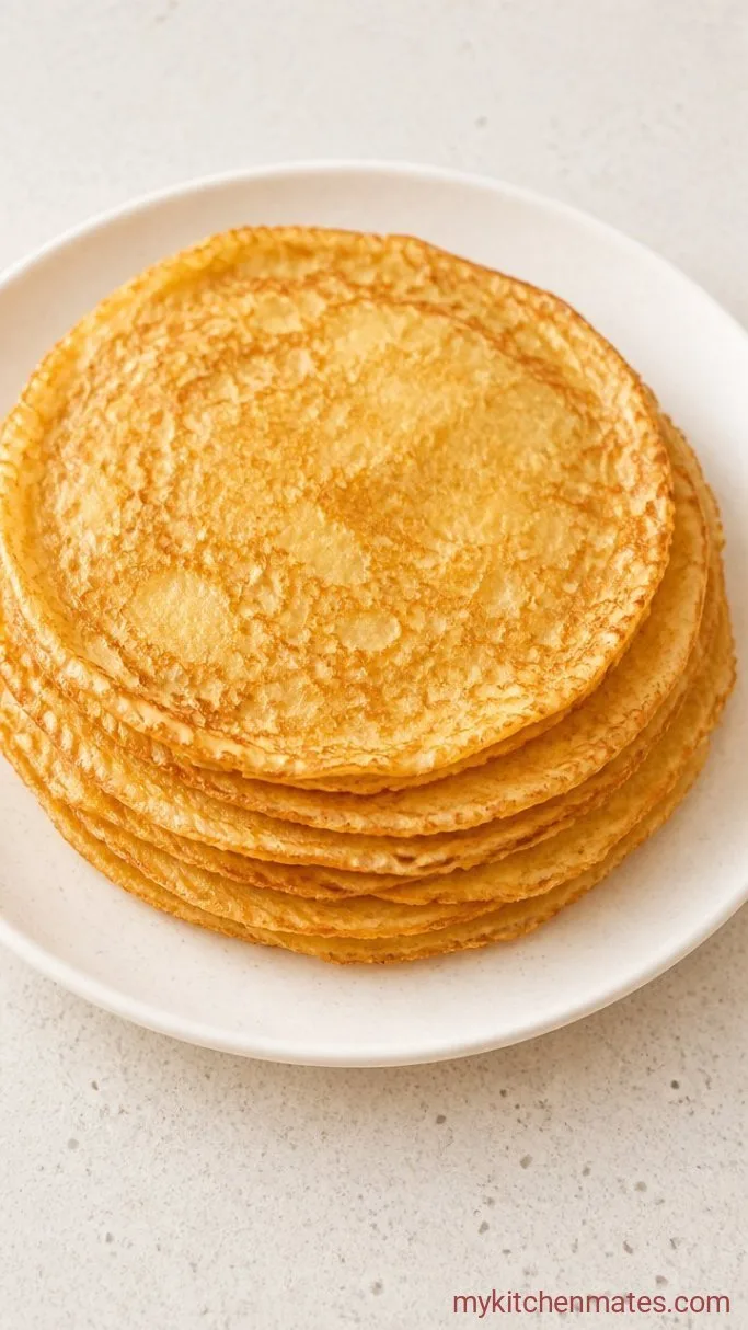 Thin, Tender Gluten Free Crepes (No Grittiness) Step 4: Stack and Serve