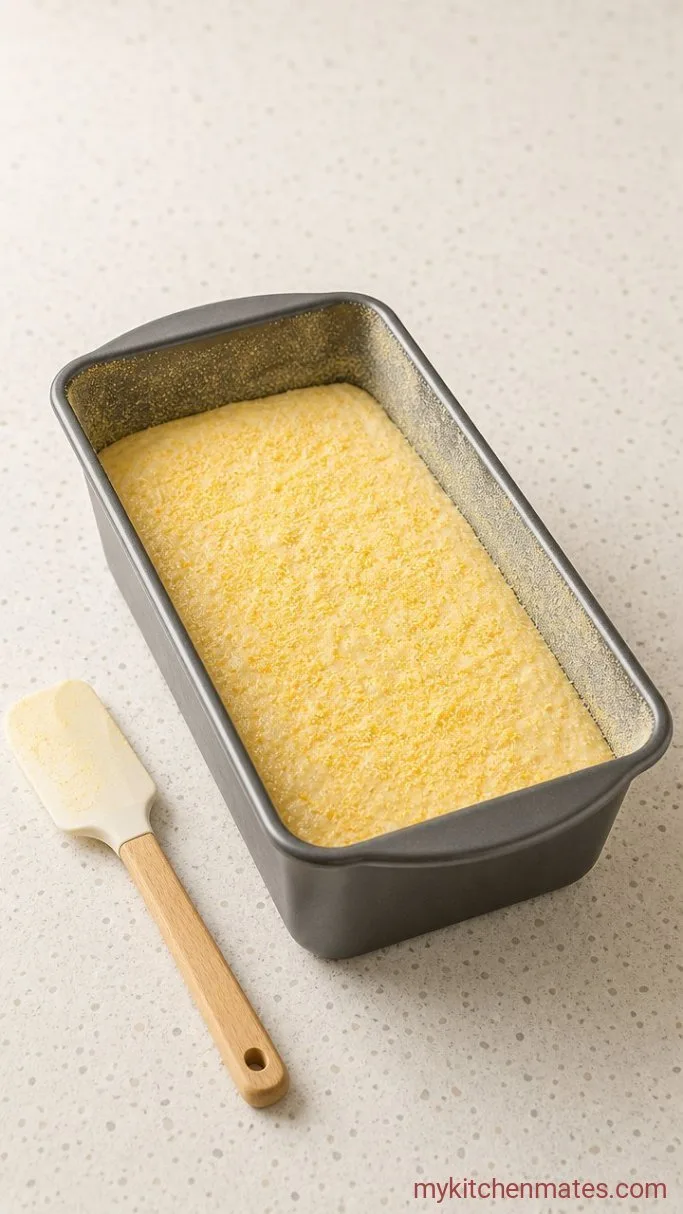 Step 4: Stir Down and Fill the Pan