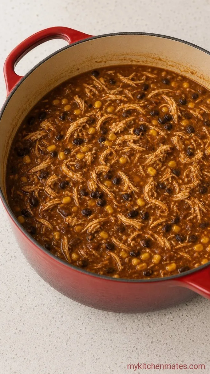 Smoky Southwest Chicken Soup (Ready in 45 Minutes) Step 4: Stir in the Beans and Corn