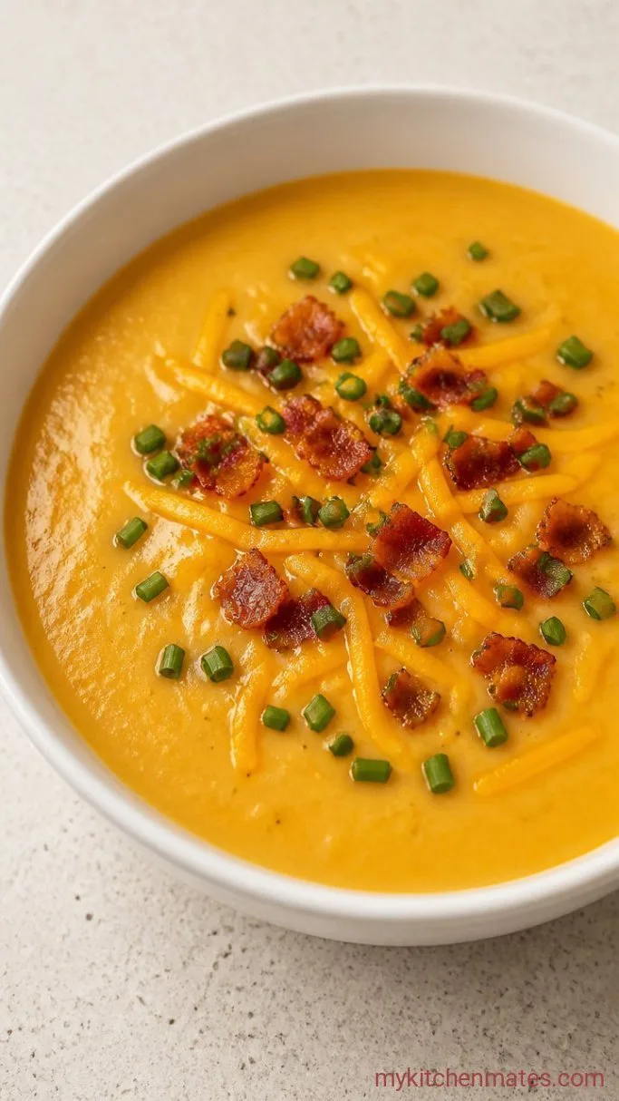 Step 4: Stir in the Cheddar and Ladle into Bowls