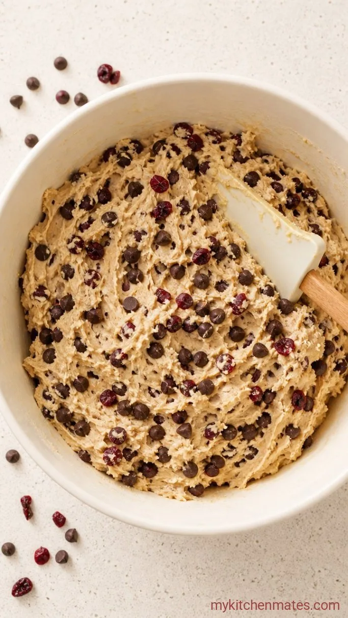 Soft and Chewy Cherry Chocolate Chip Cookies Step 4: Stir in the Cherries and Chocolate