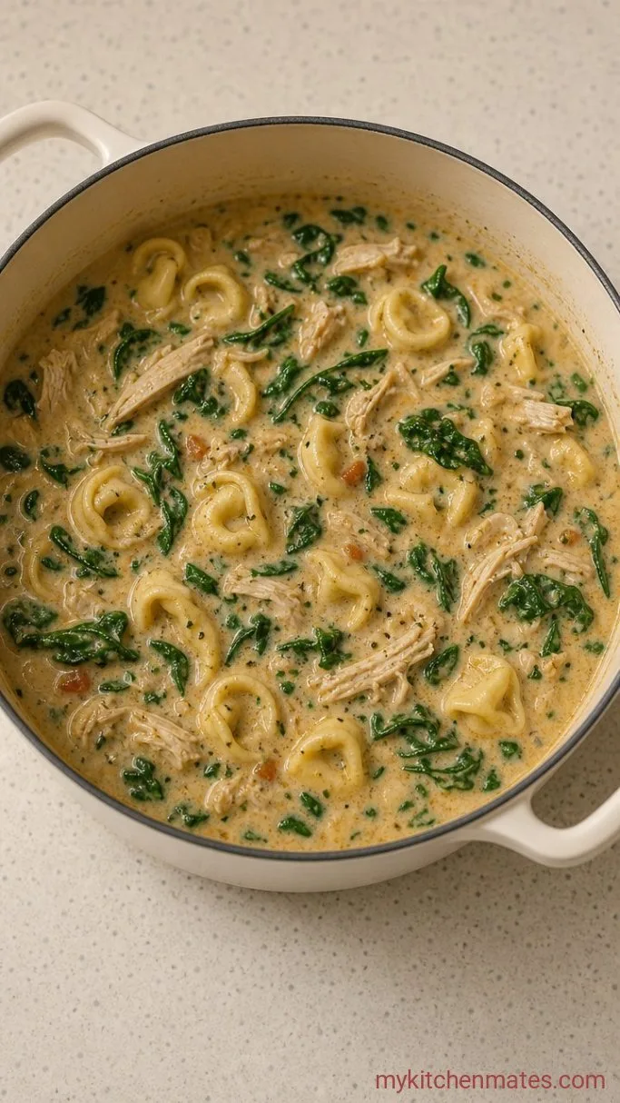 Step 4: Stir in the Cream and Spinach