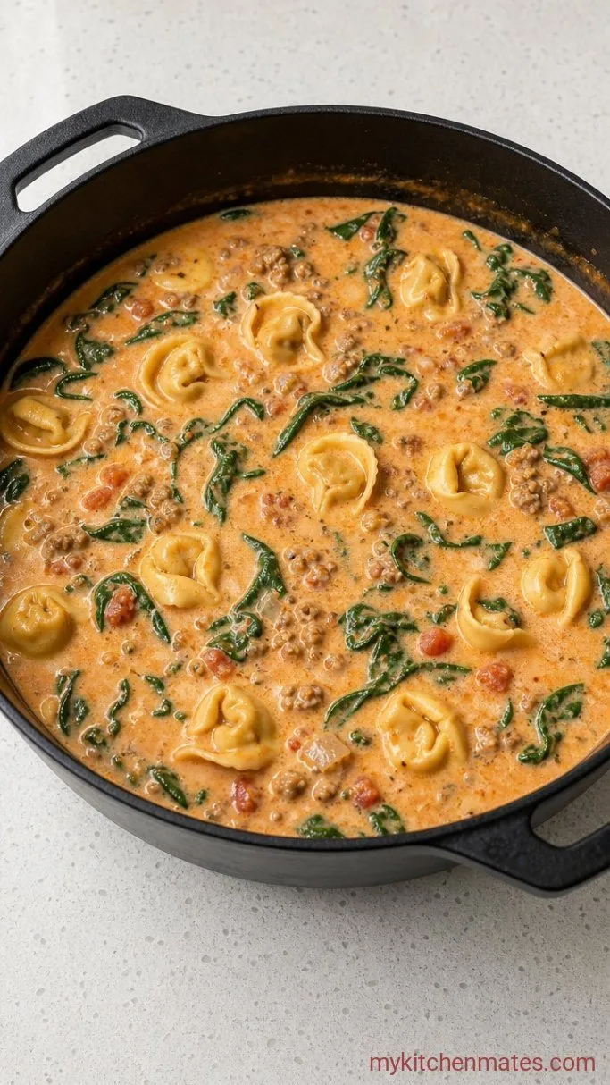 Step 4: Stir in the Cream and Spinach