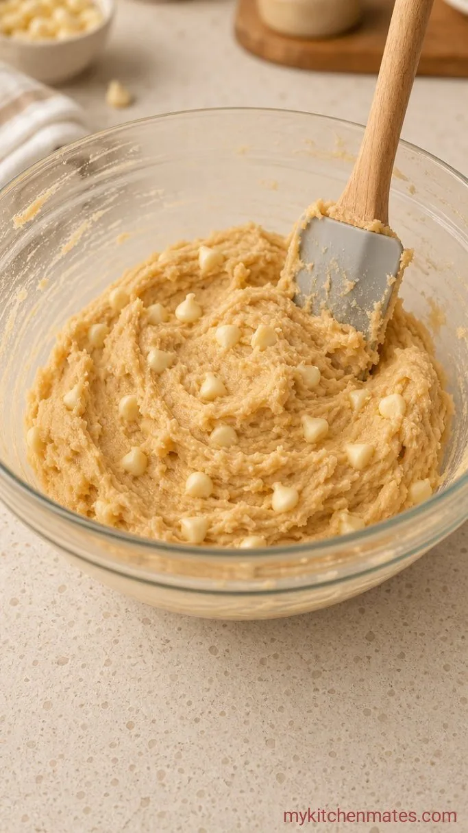 Step 4: Stir in the White Chocolate Chips