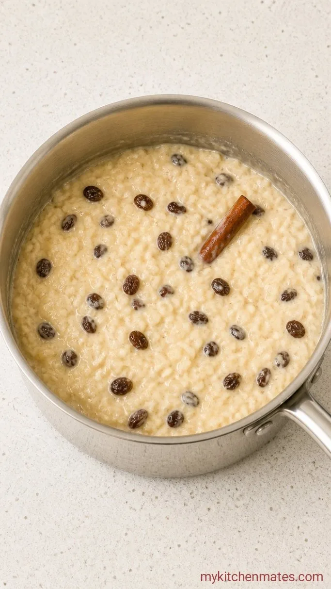 Creamy Mexican Rice Pudding (Arroz con Leche) Step 4: Sweeten and Flavor