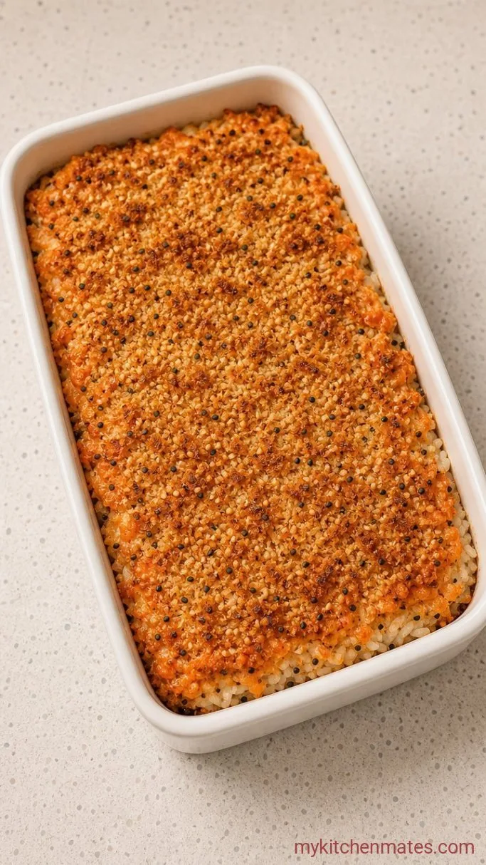 Step 4: Top and Bake the Sushi Bake