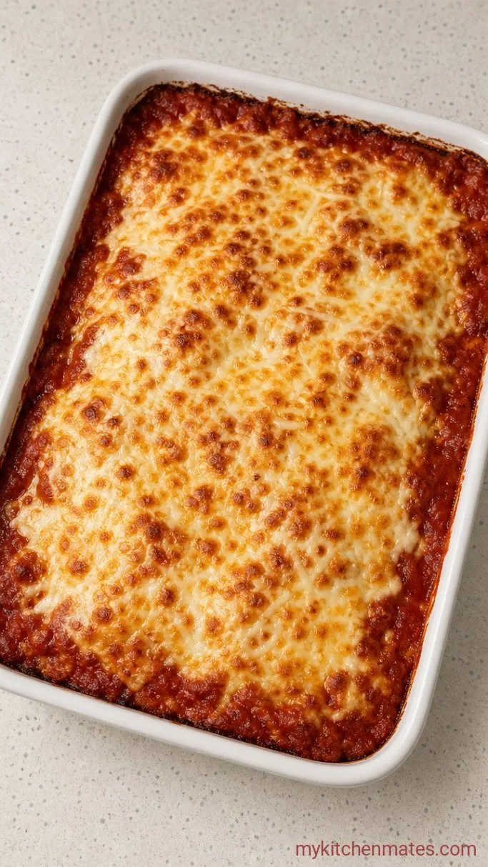 Cheesy Zucchini Lasagna Roll Ups (No Pasta, All Comfort) Step 4: Top and Bake
