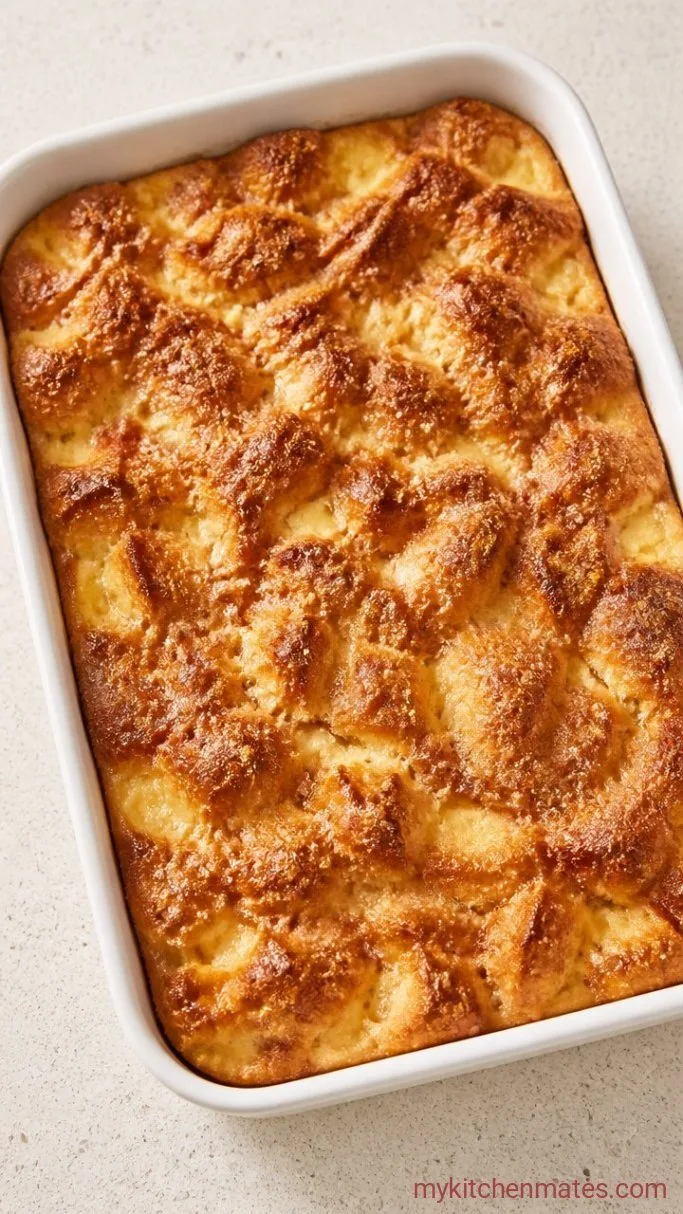 Old-Fashioned Bread and Butter Pudding Step 4: Top and Bake