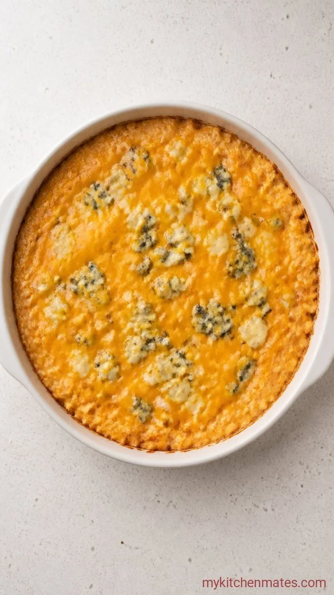Quick 6-Ingredient Buffalo Chicken Wing Dip Step 4: Top and Serve the Dip