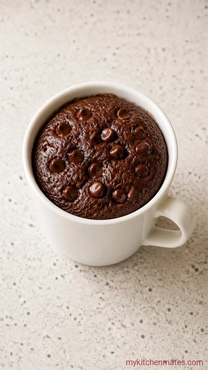 Rich 5-Minute Hot Chocolate Mug Cake Step 4: Top and Serve