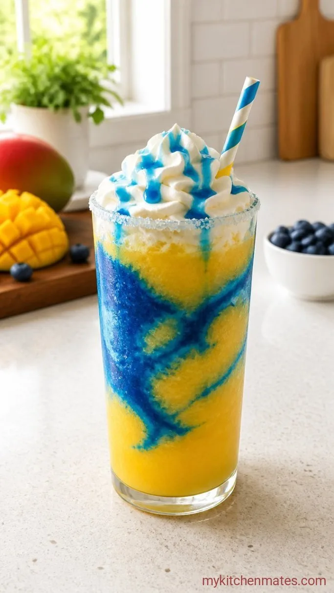 Homemade Unicorn Frappuccino (5 Ingredients, 5 Minutes) Step 4: Top and Sip