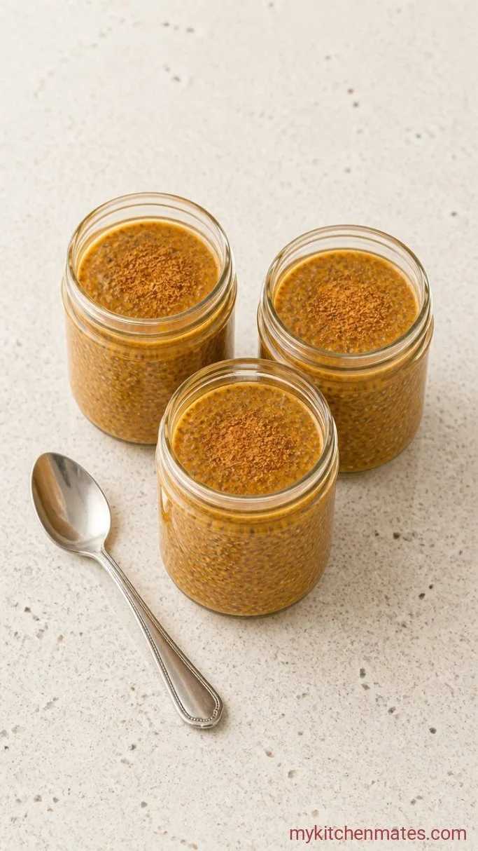 No-Cook Pumpkin Pie Chia Pudding Step 4: Top Each Jar and Serve