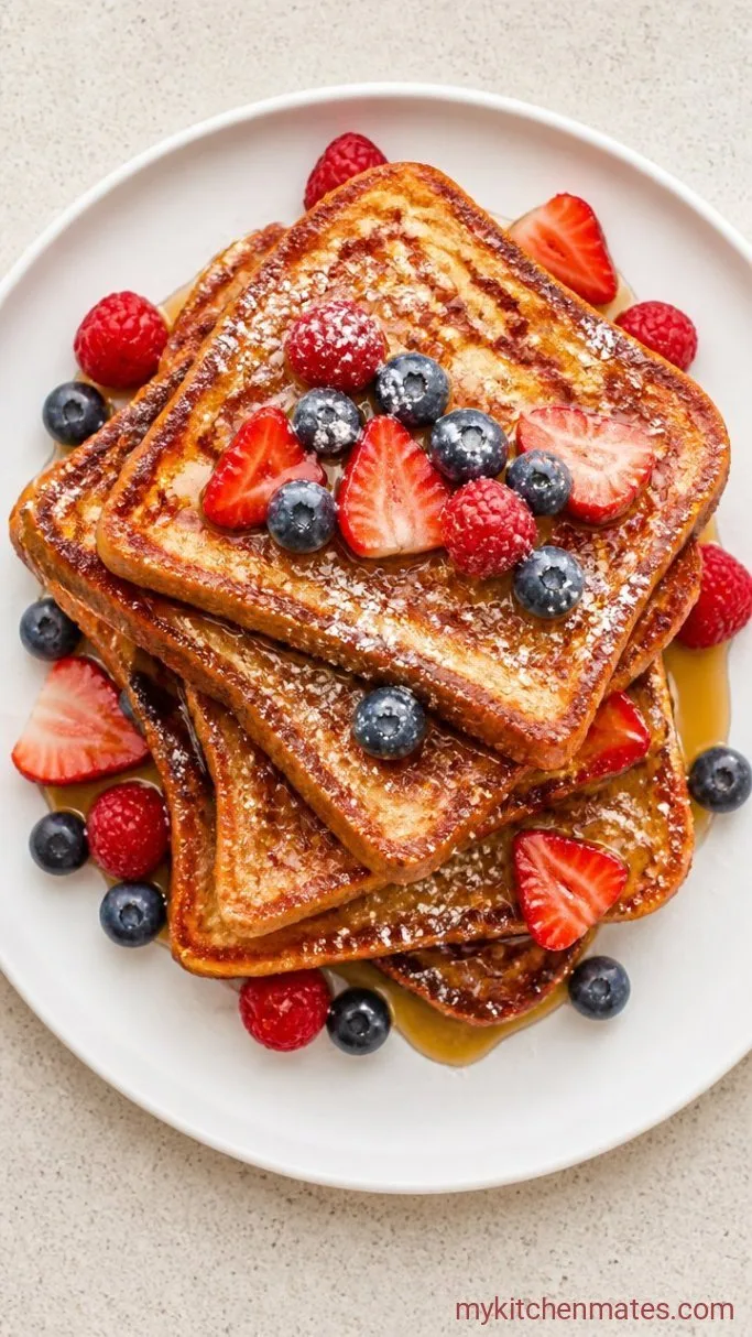 Step 4: Top with Berries and Syrup