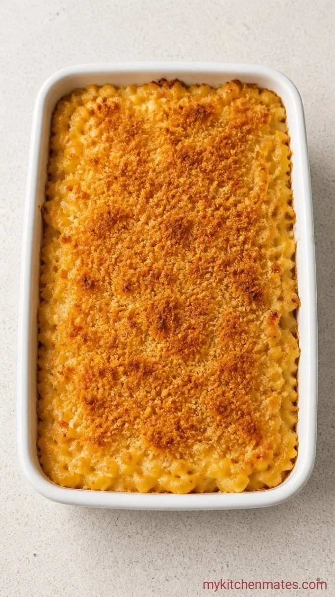 Crispy-Topped Mac and Cheese Casserole Step 4: Top with Breadcrumbs and Bake