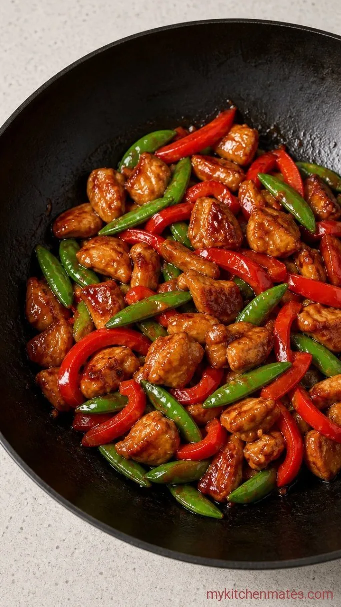 20-Minute Ginger Soy Chicken Thigh Stir Fry Step 4: Toss and Glaze Everything
