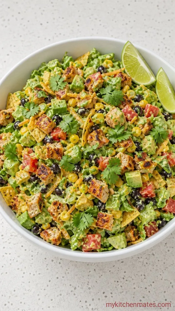 30-Minute Chicken Taco Salad Step 4: Toss and Serve the Salad