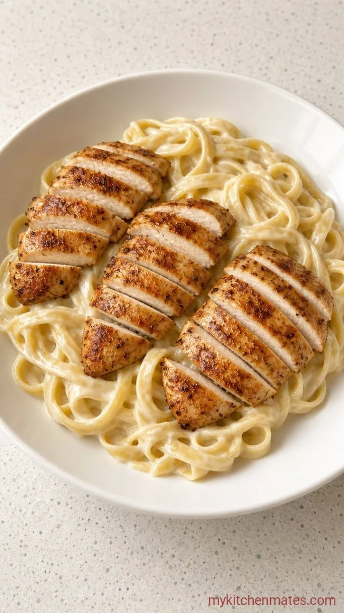 30-Minute Chicken Fettuccine Alfredo Step 4: Toss and Serve