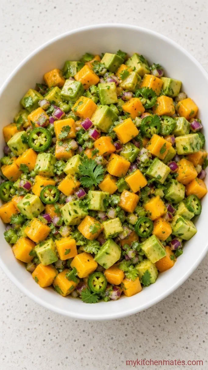 10-Minute Avocado Mango Salad Step 4: Toss and Serve